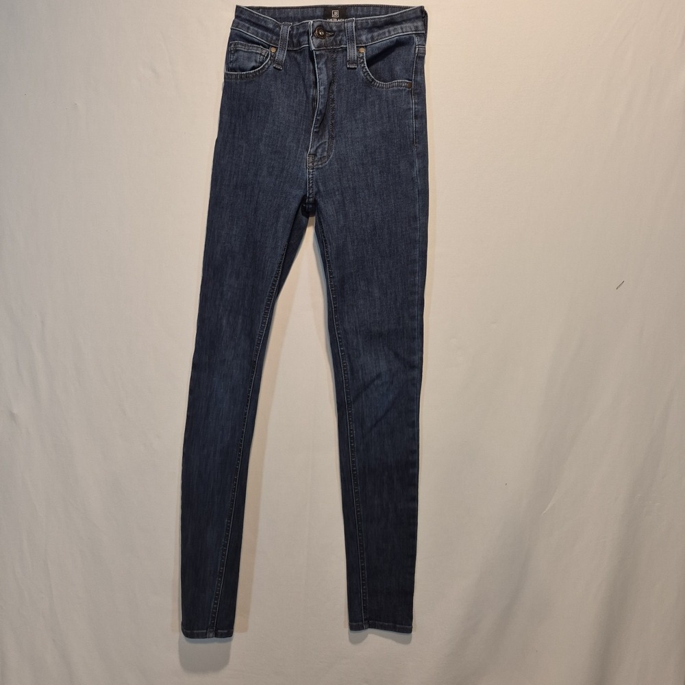 Just Black Jeans Womens Sz 26 Skinny Stretch Quiet Luxury French Girl Chic